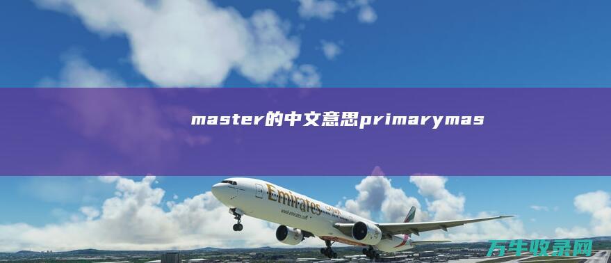 master的中文意思 primary (master翻译)